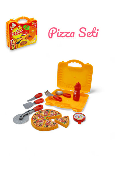 HEROES TOYS Çantalı Pizza Seti - Çocuklar Için Eğitici Öğretici Eğlenceli Mut...