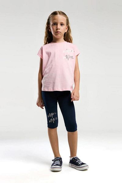 U.S. Polo Assn. Kids U.S Polo Us2081-G Girl's Capri Leggings Set