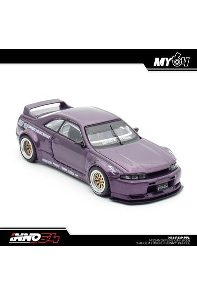 Inno 64 Models Inno 1/64 Nissan Skyline GT-R (R33) "Pandem / Rocket Bunny" أرجواني
