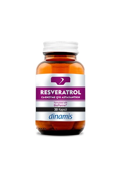 DİNAMİS Dinamis Resveratrol Co-Q10 Astaxanthin 30 Capsules