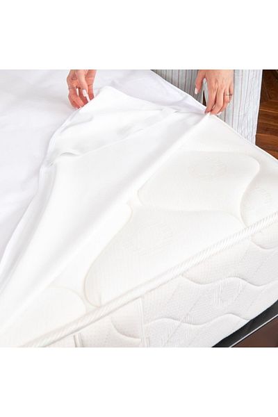 Homibon Waterproof mattress protector, Cotton, White, 180x200 cm