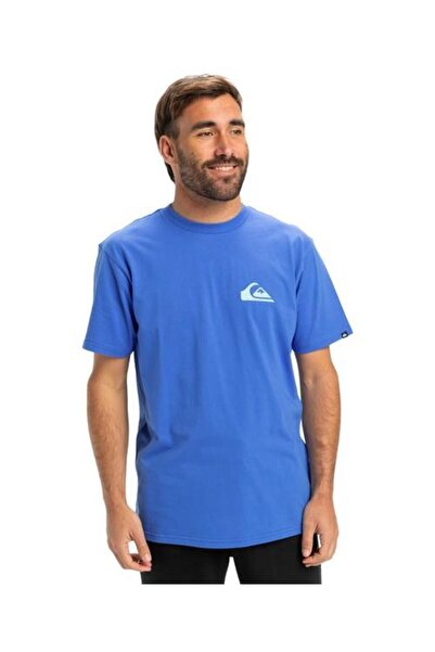 Quiksilver EQYZT08042-BQV0 Ev Mini Logo Ss Erkek Spor Tişört Mavi