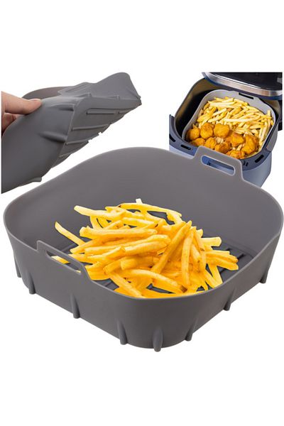 zola Forma din silicon friteuza Air Fryer, rezistenta la temperaturi inalte, 20 x 20 x 6 cm