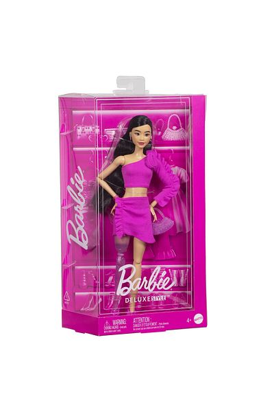 Barbie deluxe style papusa barbie bruneta cu picior protetic