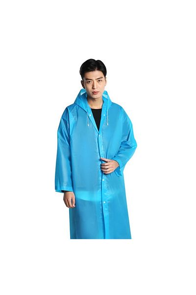 zola Pelerina de ploaie cu gluga,oversize, EVA, inchidere cu capse, lungime totala 140 x 68 cm, albastra