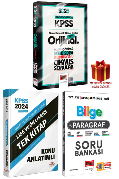 Yargı Yayınları 2026 KPSS Lise (Ortaöğretim) Orijinal Çıkmış Sorular 2010-202...