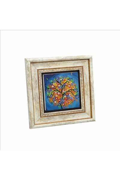 Sadrazam Tree Printed Natural Stone Table (20 X 20 Krg-149)