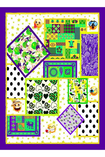 nehir eşarp Different Combination Pattern Pareo 100 X 150 cm