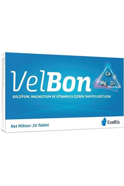 Exeltis Velbon Calcium Magnesium and Vitamin D3 30 Tablets