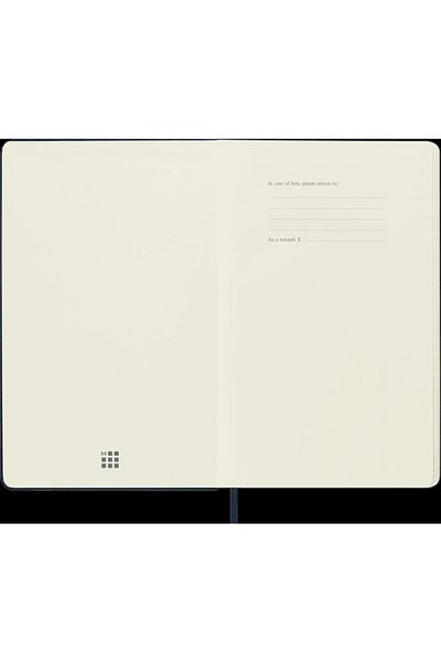 Moleskine Large Size Hard Cover Lined Notebook Navy Blue