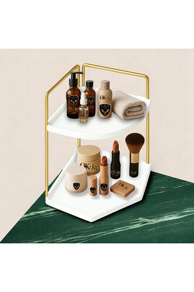 Okay Decorative Wooden Organizer |   Stainless Steel Organizer – Kitchen, Bathroom, Living Room, Study Desk