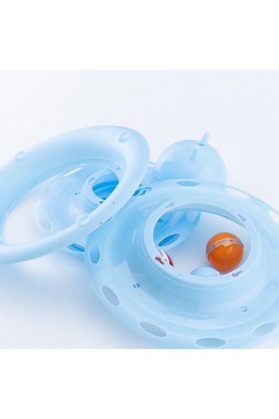 Bimotif Bulk Rounds Cat Toy, Cat Fun Blue