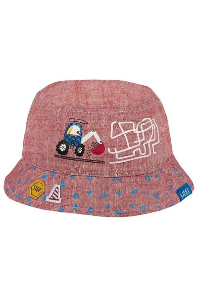 Kitti 0-18 Months 44cm Baby Boy Patterned Fedora Hat Red Y 103010