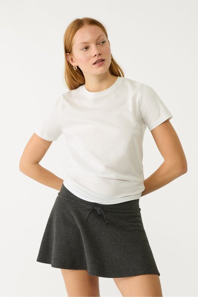 Stradivarius Basic regular fit round neck T-shirt