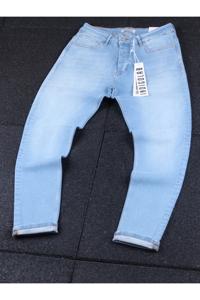 erkek mavi denim pantolon