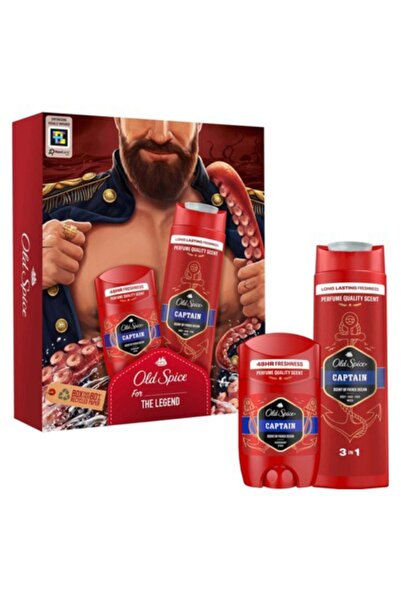Old Spice Captain Deo Stick 50ml & Duş Jeli 250ml