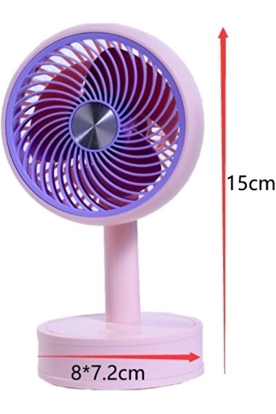 Mmctech 3 Kademeli Cep Boyu Sessiz Taşınabilir Mini Fan Usb Şarjlı Pervaneli Soğutucu Küçük El Vantilatörü
