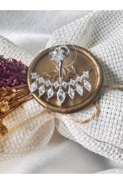 H&S AKSESUAR ZİRKON TAŞLI TASARIM KULAK ALTI KÜPE