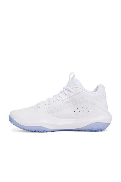 Under Armour Lockdown 7 Ανδρικά Λευκά Παπούτσια Μπάσκετ
