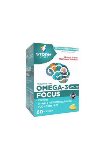STORM VİTALS Omega-3 Focus 60 Kapsül