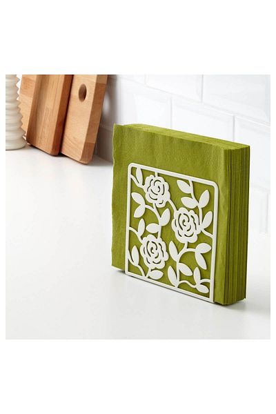 IKEA Lıksıdıg Napkin Holder, White, 16X16 cm
