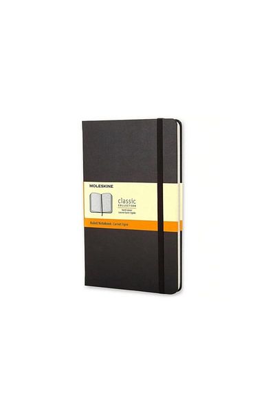 Moleskine Caiet extins cu copertă rigidă neagră (RIGLAT - 13X21)