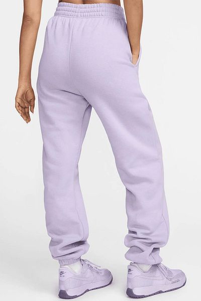 Nike Αθλητικά ρούχα Fleece Mid Rise Loose Fit Μεγάλο μέγεθος Γυναικείο Φούτερ Μωβ