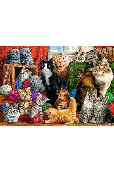 Trefl Puzzle 1000 Întâlnirea Pisicuțelor