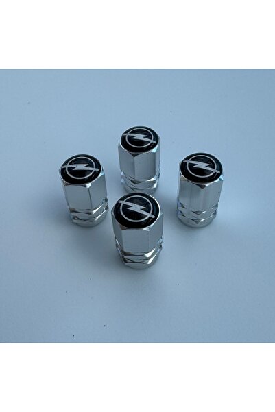 Aksefuar Lazer Opel Astra ile Uyumlu Logolu Alüminyum Altıgen Sibop Kapağı (T...