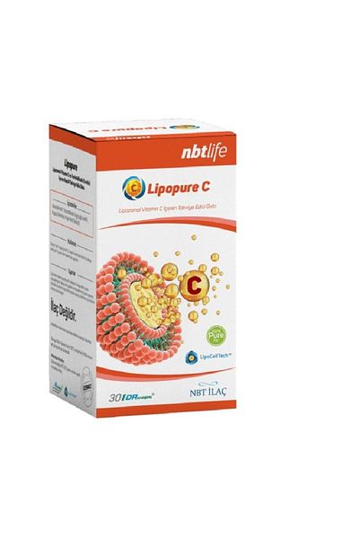Nbt İlaç Nbtlife Lipopure C Liposomal Vitamin C, Phosphatidylcholine 30 Capsules