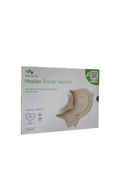MÖLNLYCKE HEALTH CARE Mepilex plasters 20cm*16cm for difficult wounds and bedsores (box: five pieces)