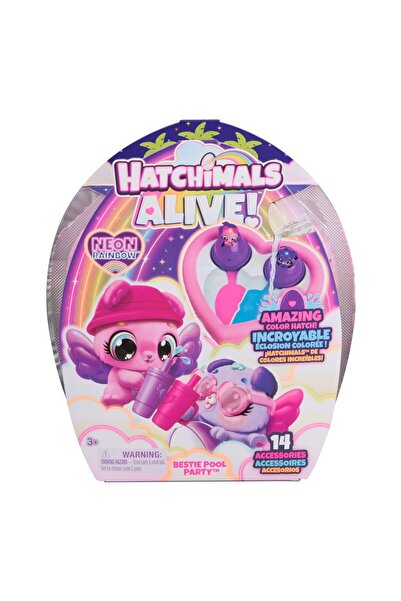 Spinmaster Hatchimals Alive Neon Rainbow Pool Party Set