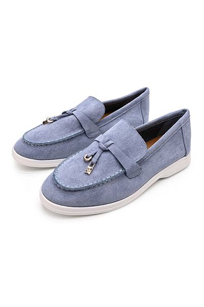 Tmall Pantofi casual de dama,Din piele ecologica intoarsa,P1242,Albastru