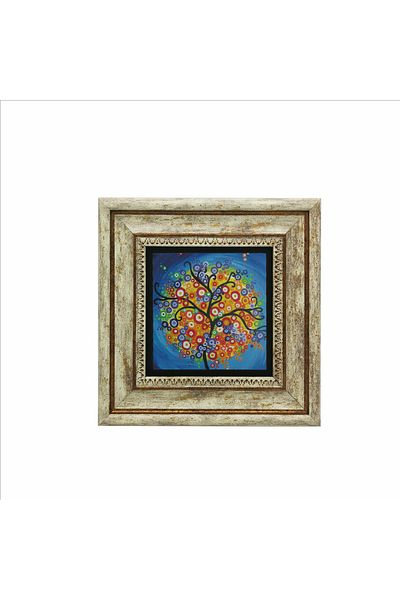 Sadrazam Tree Printed Natural Stone Table (20 X 20 Krg-149)