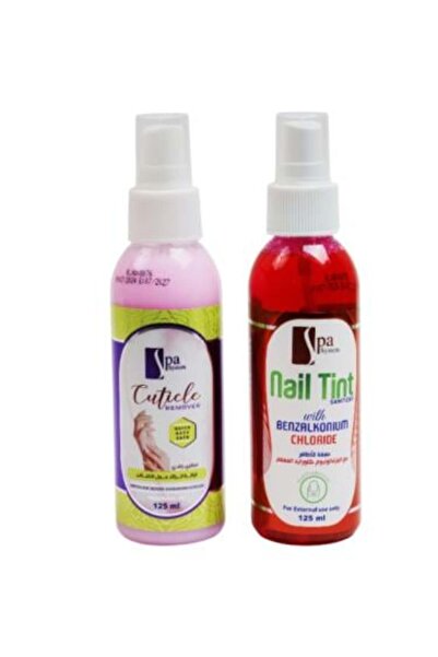 Spa System مزيل طلاء الأظافر المطهر والترطيب للبشرة من سبا سيستم، 125 مل × 2