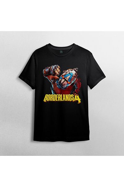 Pixxa Tricou unisex cu tematică Borderlands 4, 100% bumbac, cu gâtul rotund, model 1