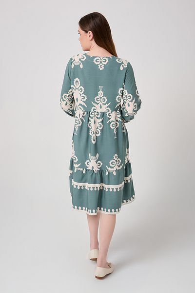 DEVRAN V-Neck Cotton Viscose Dress