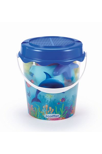 Simba Ecoiffier Bucket With 12 Sand Accessories 21cm