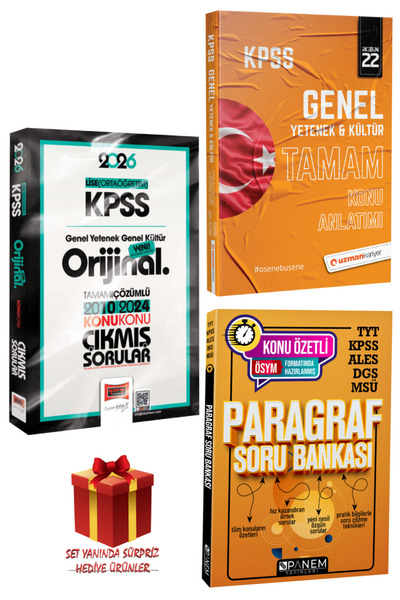 Yargı Yayınları 2026 KPSS Lise (Ortaöğretim) Orijinal Çıkmış Sorular 2010-202...