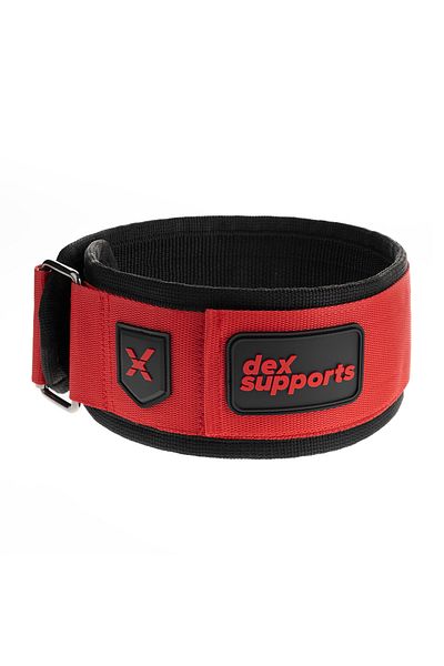 Dex Supports Lasting Energy Weight Belt X-Legion Weightlifting Belt Red L-Xl