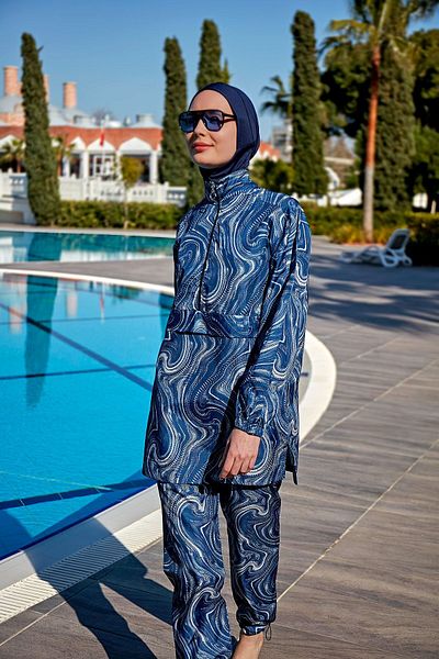 Remsa Mayo Wind Hijab Swimsuit - Remsa Parachute, Full Covered - R4701