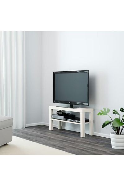 IKEA TV bench, white, 90x26x45 cm