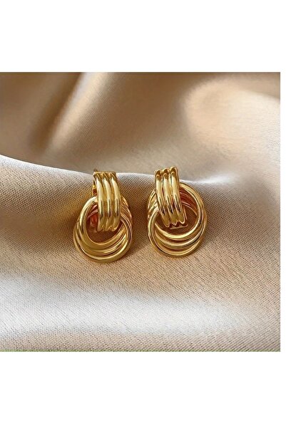 mos&more Gold Halkalar Küçük Kadın Küpe