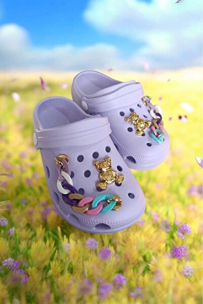 ÇEÇEN HOME Papuci pentru copii cu talpă confortabilă, la scară mare, cu detal...