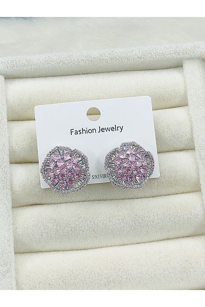 DS DİAMONDSHOP Earrings Zircon Stone Nail Model New Season Bykp- 202505905