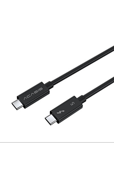Acasis 1m Thunderbolt 5 80Gbps 8K@60Hz 120Gbps,240W,Type-C Kablo