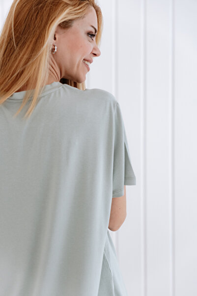 Lilabio Μπλουζάκι Crew Neck Loose Fit Modal