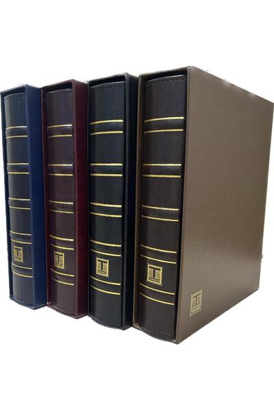 Koleksiyon Market - Teksöz Teksöz-1502-L-Koruma Kasetli Albüm Kağıt Para - Madeni Para - Fdc -Kartpostal Için - Lacivert