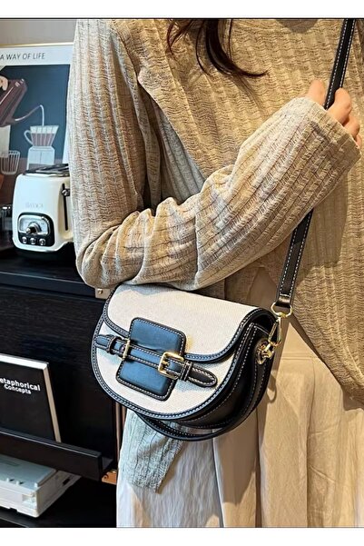 Mojeva Γυναικεία τσάντα χεριών, χειρός και ώμου Asia Black-linen