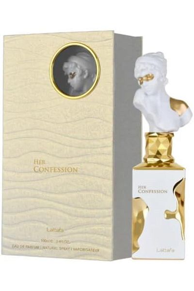 lattafa Her Confession Eau de Parfum Spray for Women, 3.4 oz/100 ml